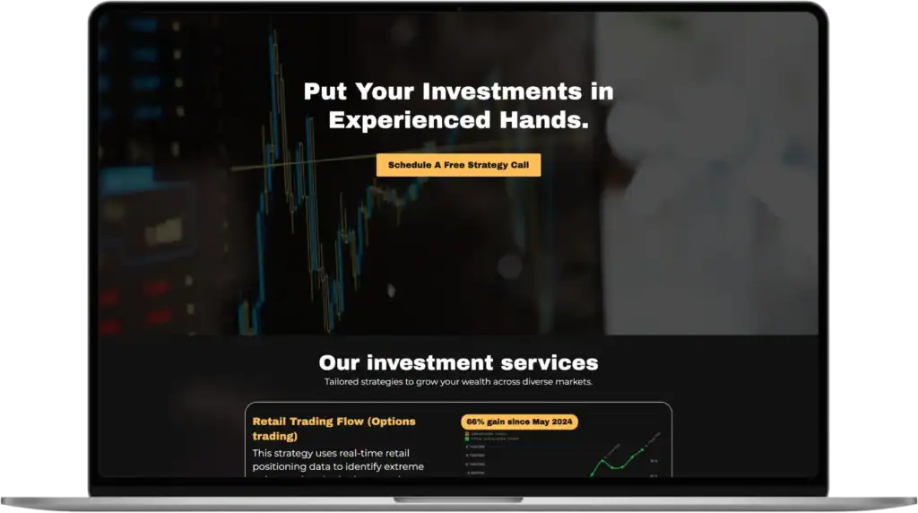 Bambar Capital UI UX dizains Mājaslapas izstrāde Stratēģijas izstrāde quo build portfolio darbvirsmas skats 2
