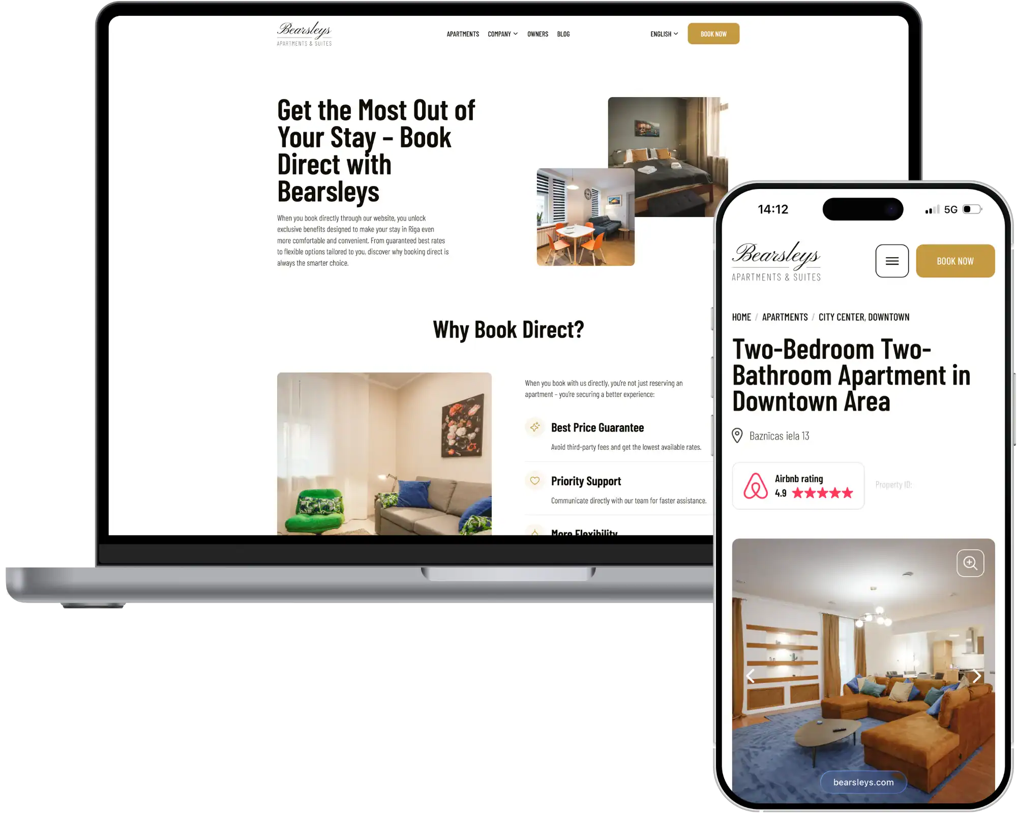 Lācīši Mājaslapu izstrāde SEO optimizācija UI UX dizains quo build portfolio darbvirsmas darbvirsmas telefona skats