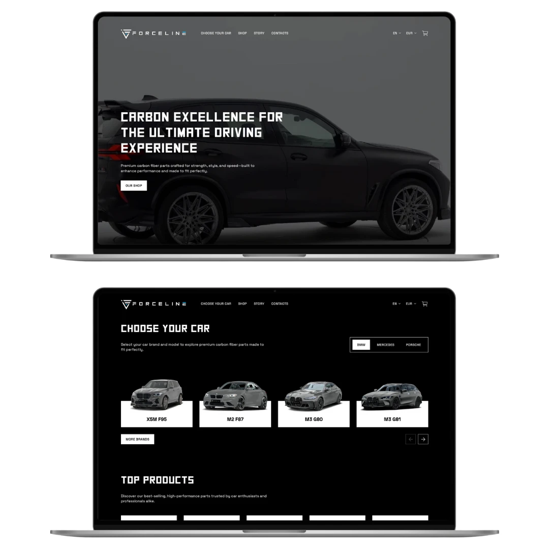 Forceline darbvirsmas skats