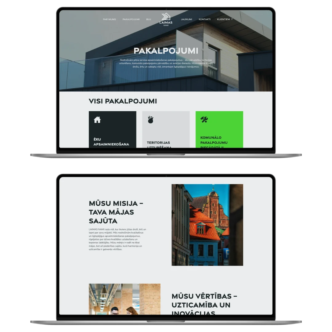 Laimas Nami darbvirsmas skats