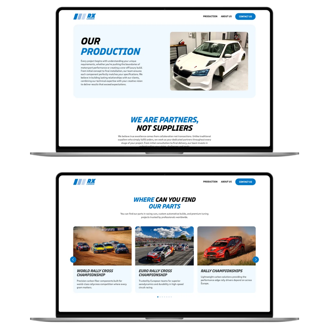 RX Carbon darbvirsmas skats