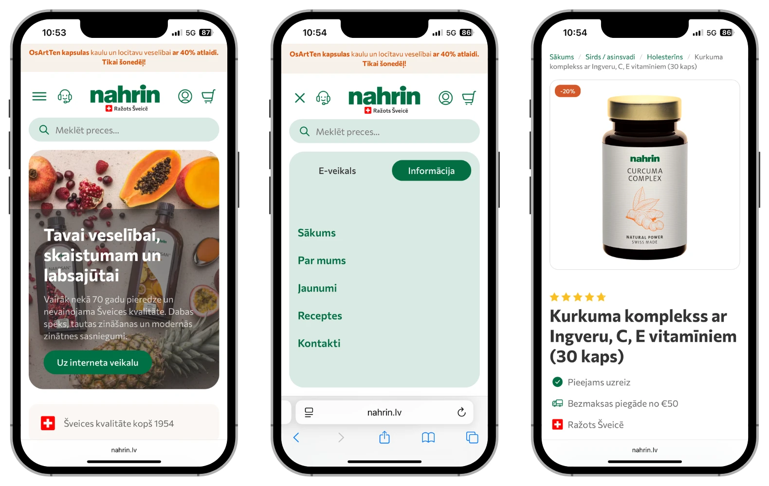 Nahrin tālruņa skata režģis